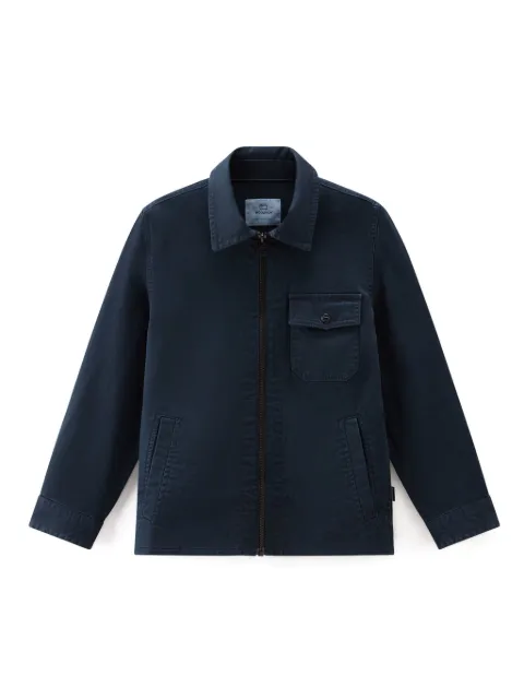 Woolrich Kids zip-up long-sleeve shirt