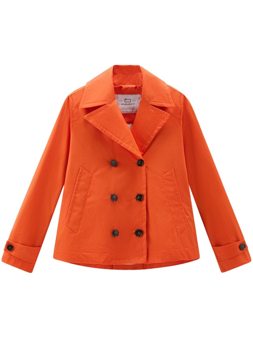Woolrich Havice Double-breasted Jacket In Orange