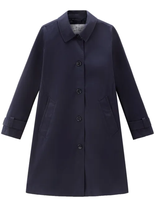 Manteau en coton à simple boutonnage - Woolrich - Modalova