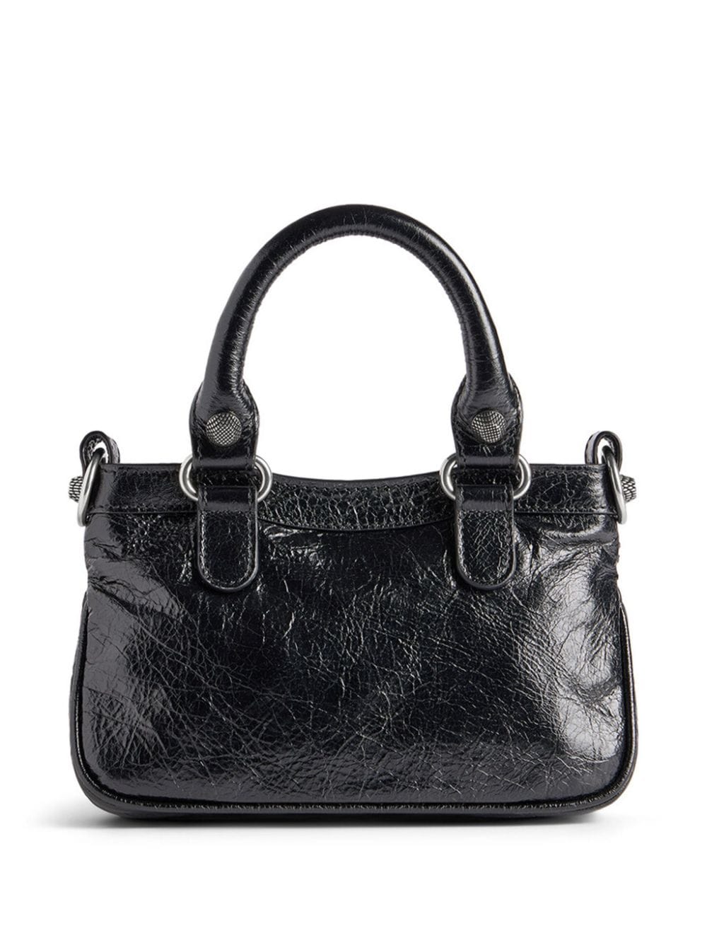 Shop Balenciaga Mini Neo Cagole Tote Bag In Black