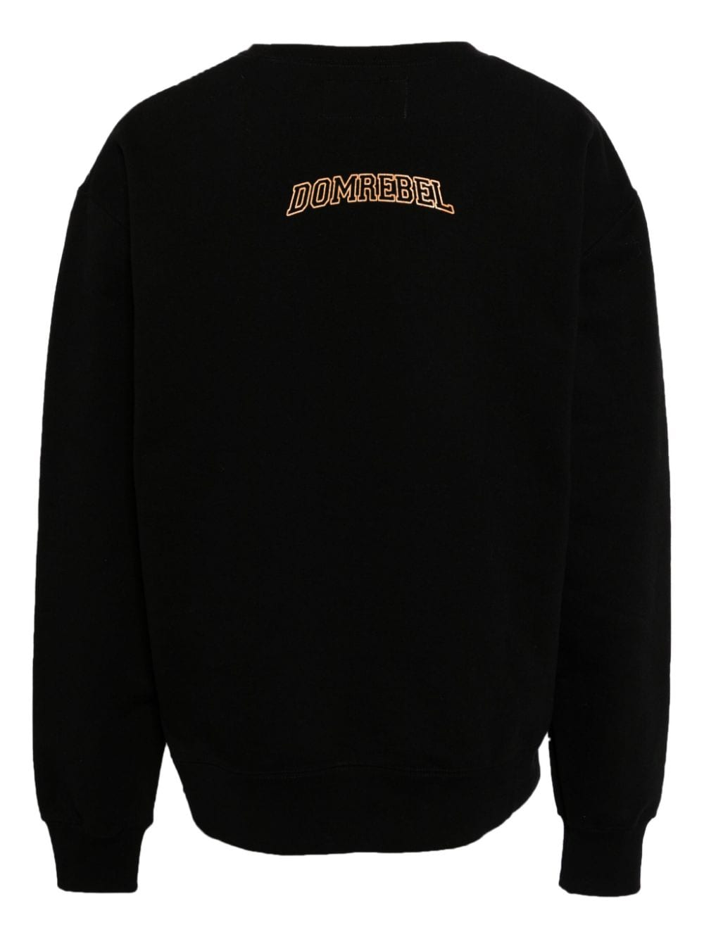 DOMREBEL Katoenen sweater met print - Zwart