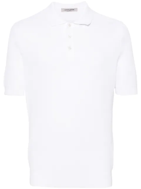 Fileria honeycomb knit polo shirt
