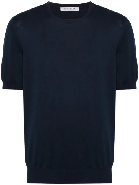 Fileria fine-knit short-sleeved jumper