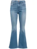 MOTHER whiskering effect mid-rise flared jeans - Blue