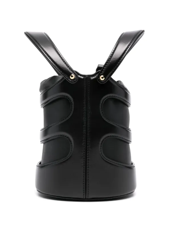 Alexander McQueen The Rise Bucket Bag | Black | FARFETCH JO