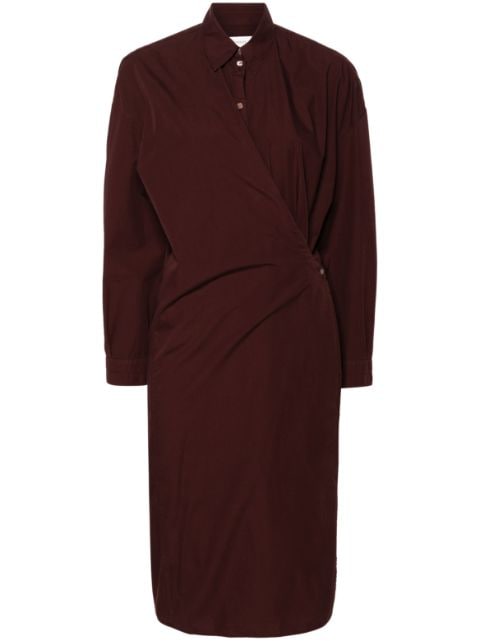 LEMAIRE asymmetric midi shirtdress