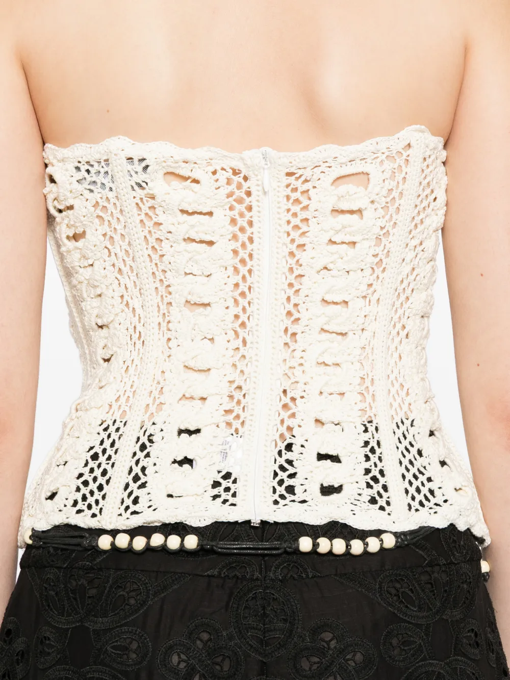 Oscar de la Renta Gebreide tanktop Beige