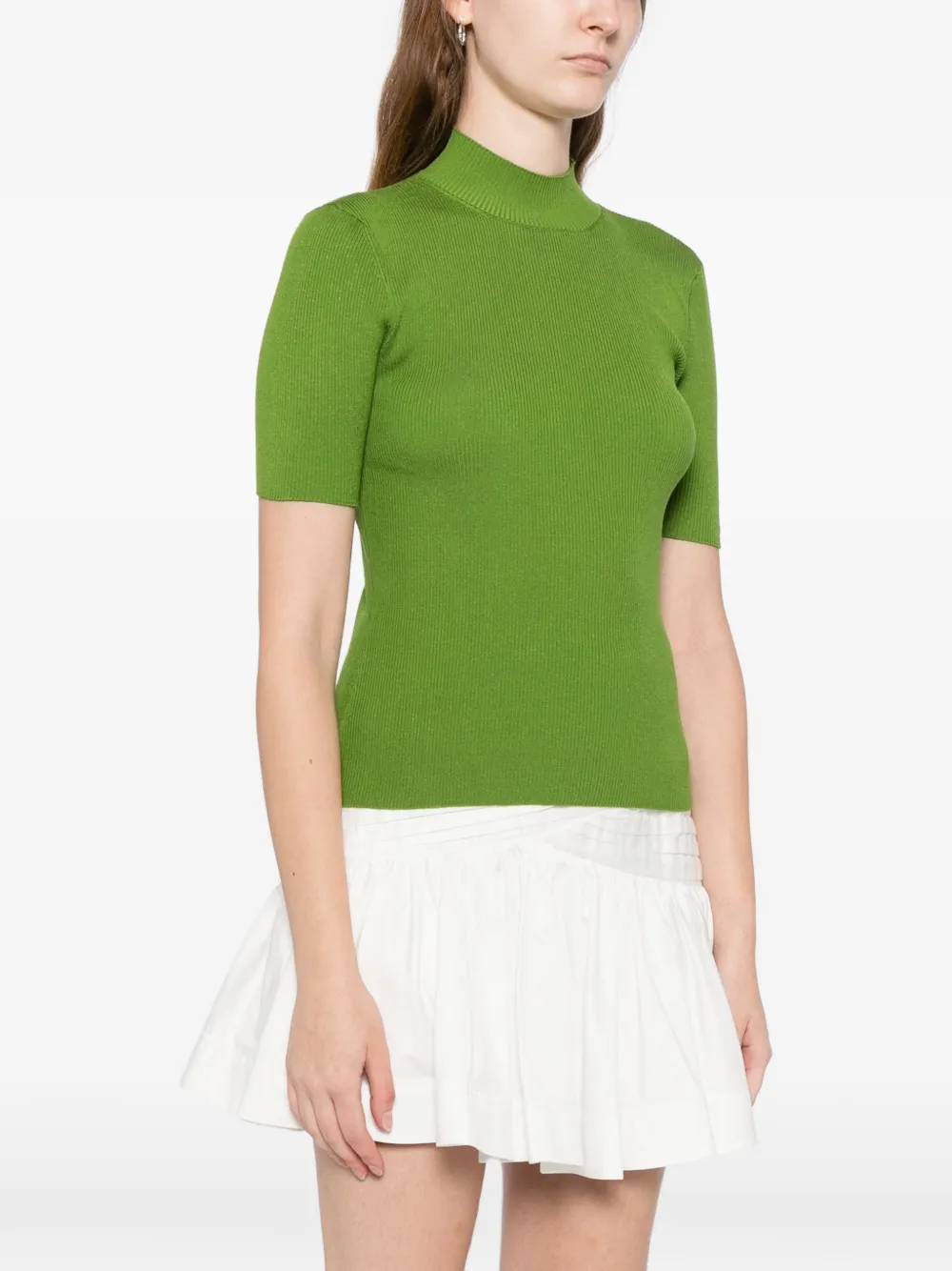 Oscar de la Renta turtleneck top - Verde