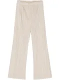 Pleats Please Issey Miyake plissé straight-leg trousers - Neutrals