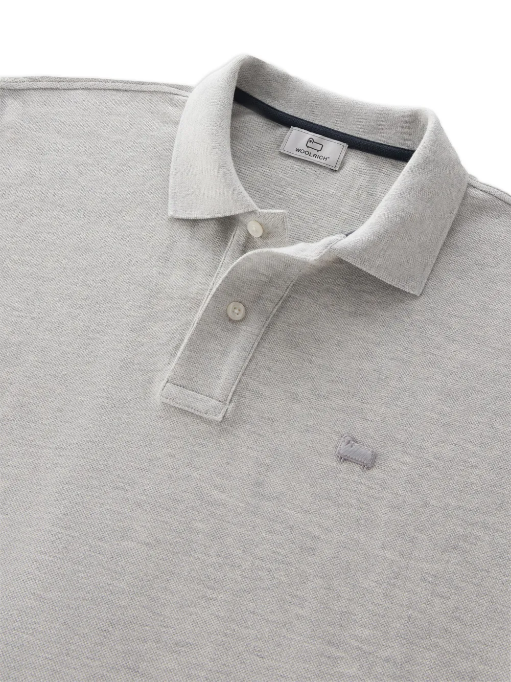 Woolrich Poloshirt met geborduurd logo Grijs