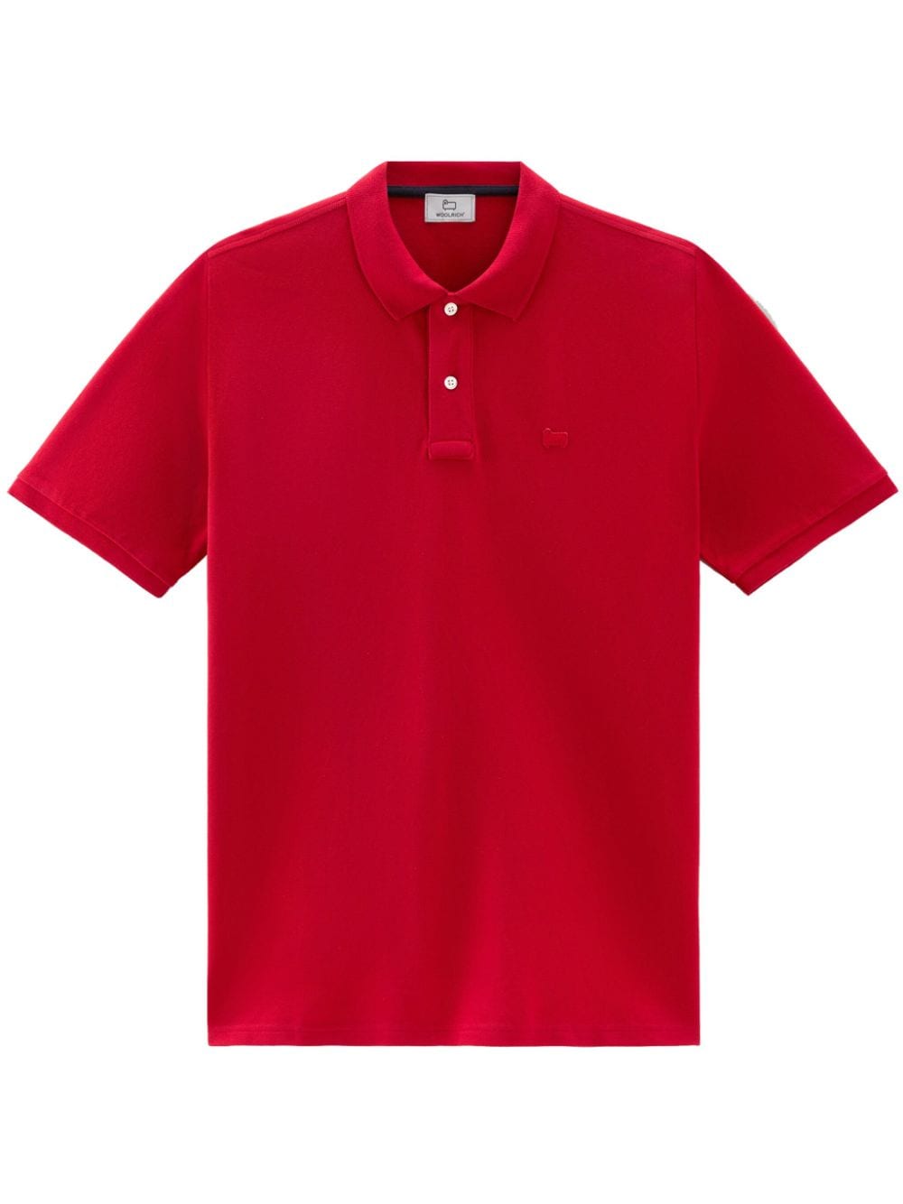 Woolrich Poloshirt met geborduurd logo Rood