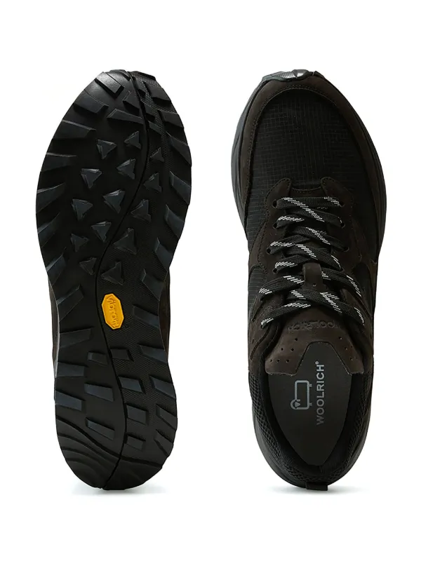 スニーカー WOOLRICH SS25 (WFM251020 1010) Woolrich Running Nubuck Sneakers | Black | FARFETCH
