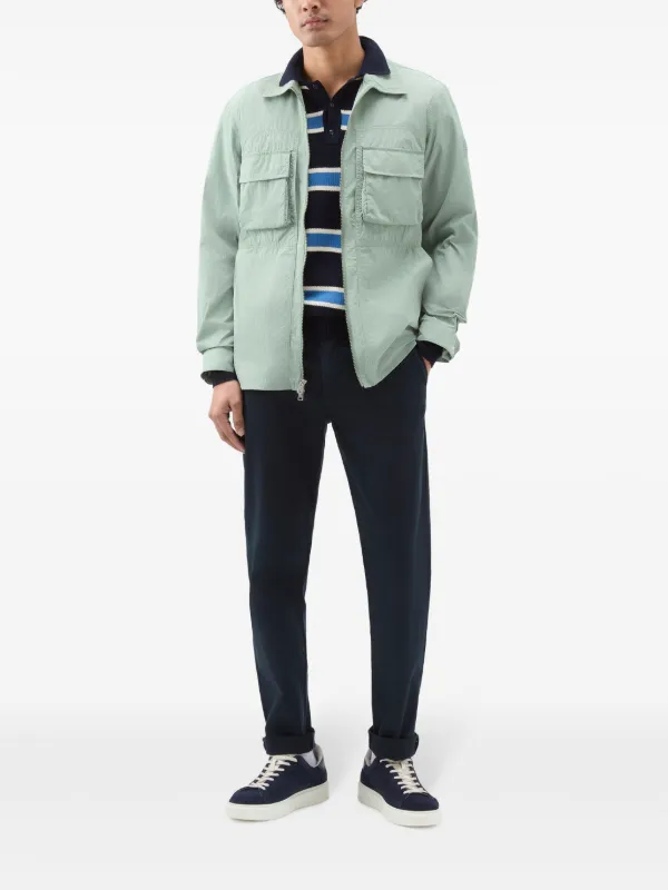 Woolrich Crinkle Shirt Jacket Green FARFETCH AU