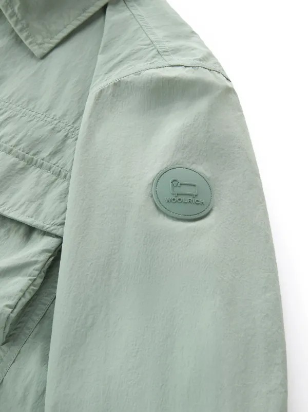 Woolrich テクスチャード シャツジャケット | グリーン