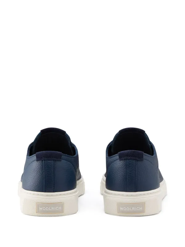 Woolrich Cloud Court Leather Sneakers | Blue | FARFETCH