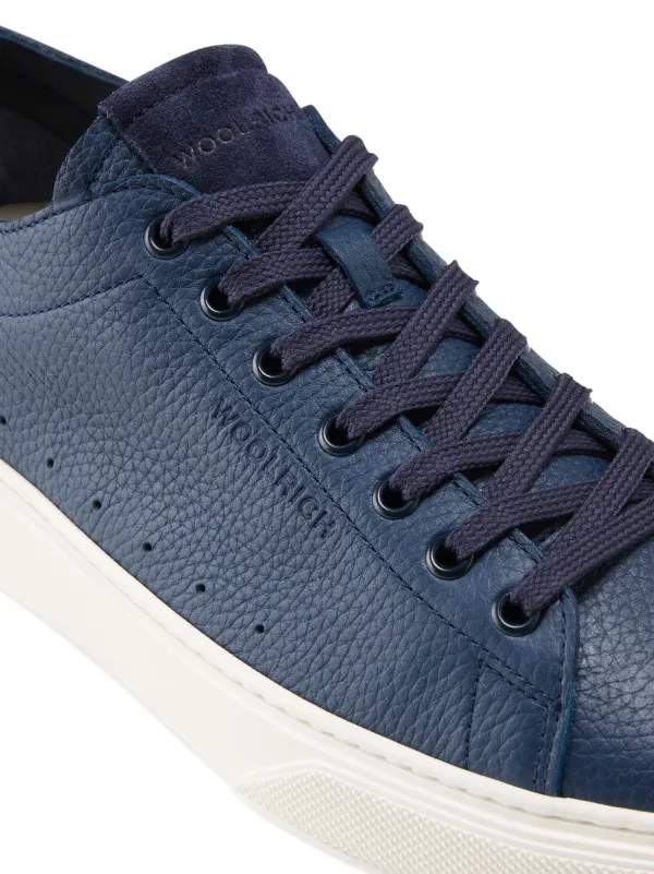 スニーカー WOOLRICH Men Sneakers Blue WFM2510502200 Woolrich Cloud Court Leather Sneakers | Blue | FARFETCH