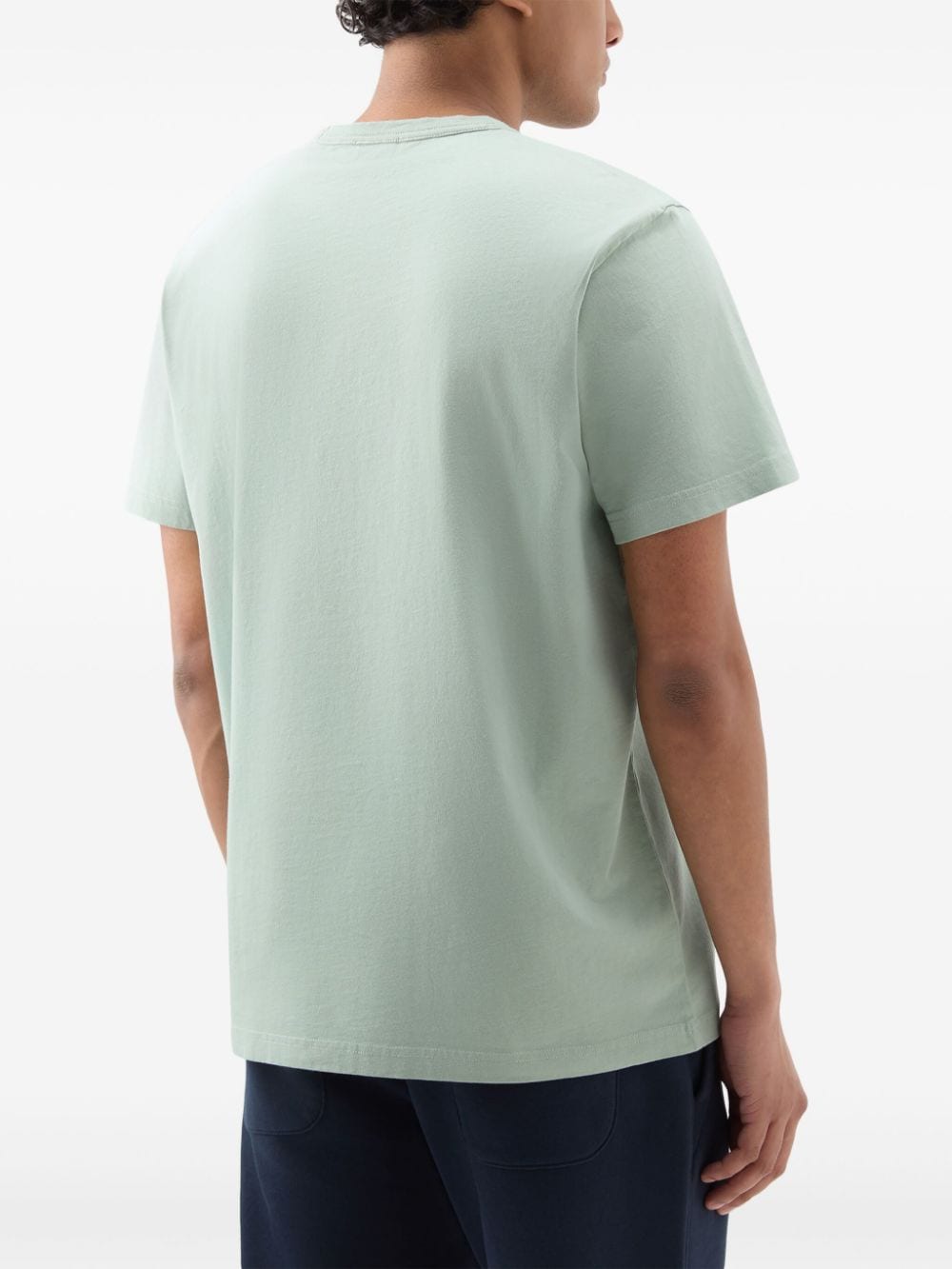 Woolrich Katoenen T-shirt met grafische print Groen