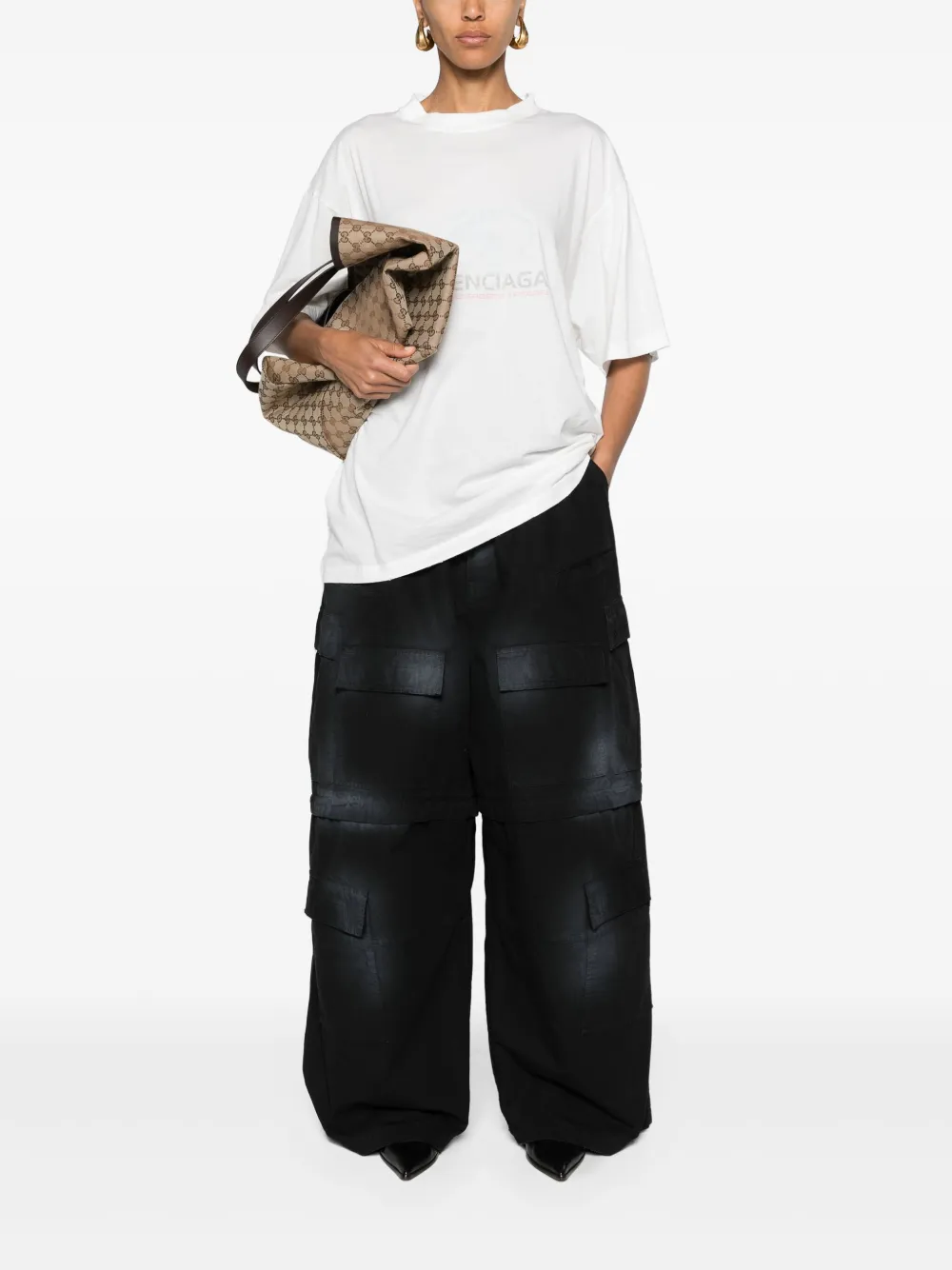 Balenciaga spray-paint Ripstop Trousers - Farfetch