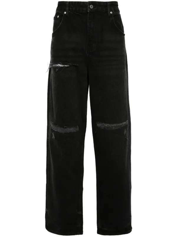 Represent R3D Destroyer mid-rise loose-fit Jeans Black FARFETCH PH