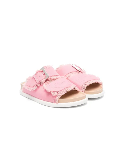 Nº21 Kids embroidered-logo sandals 