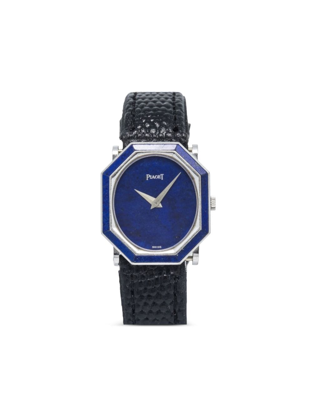 Pre-owned Piaget  Octagonal-shaped 23mm In Blue