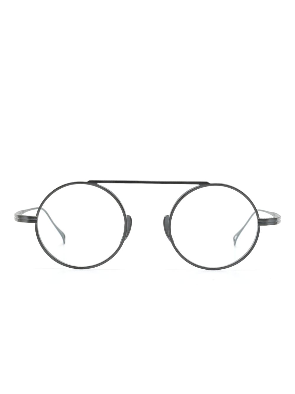 Kame Mannen 9500 Round-frame Glasses In Metallic
