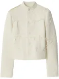 Burberry Daisy silk blend tailored jacket - Neutrals