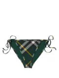 Burberry checked bikini briefs - Green