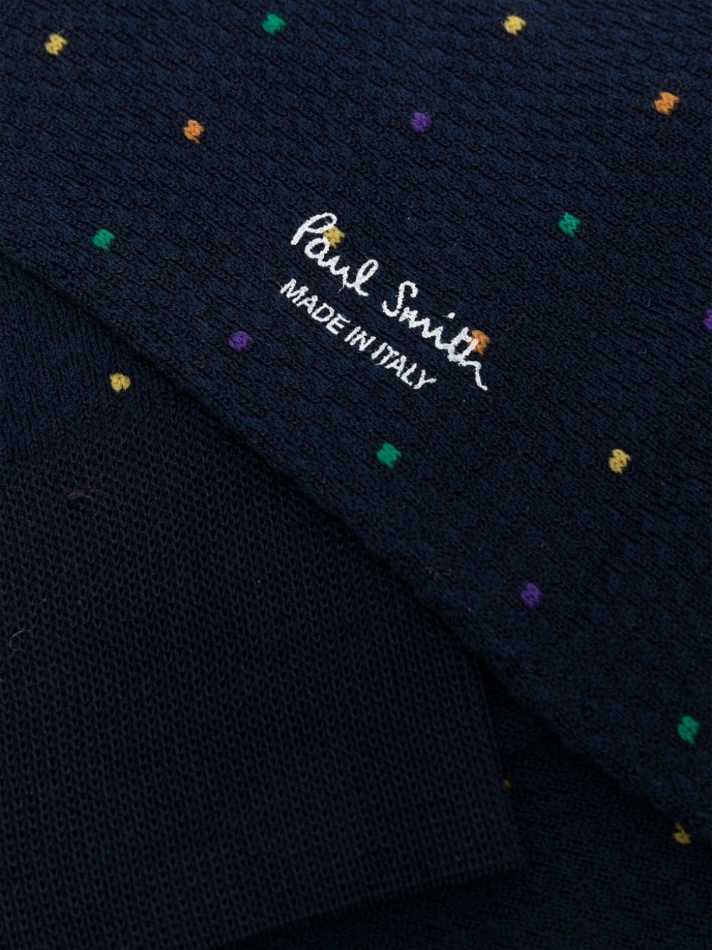 Shop Paul Smith Polka Dot Ankle Socks In Blue