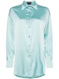 TOM FORD satin silk shirt - Blue