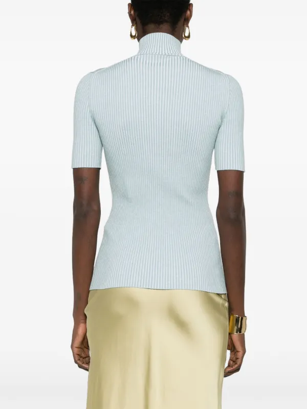 FENDI cut-out Detail Knitted Top | Blue | FARFETCH OM
