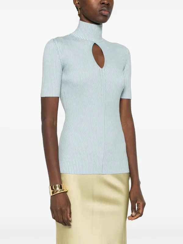 Tシャツ・カットソー Fendi Decorazioni In Paillettes Bianco Sporco Maniche Corte FENDI Logo sequin-embellished T-shirt | White | FARFETCH CA