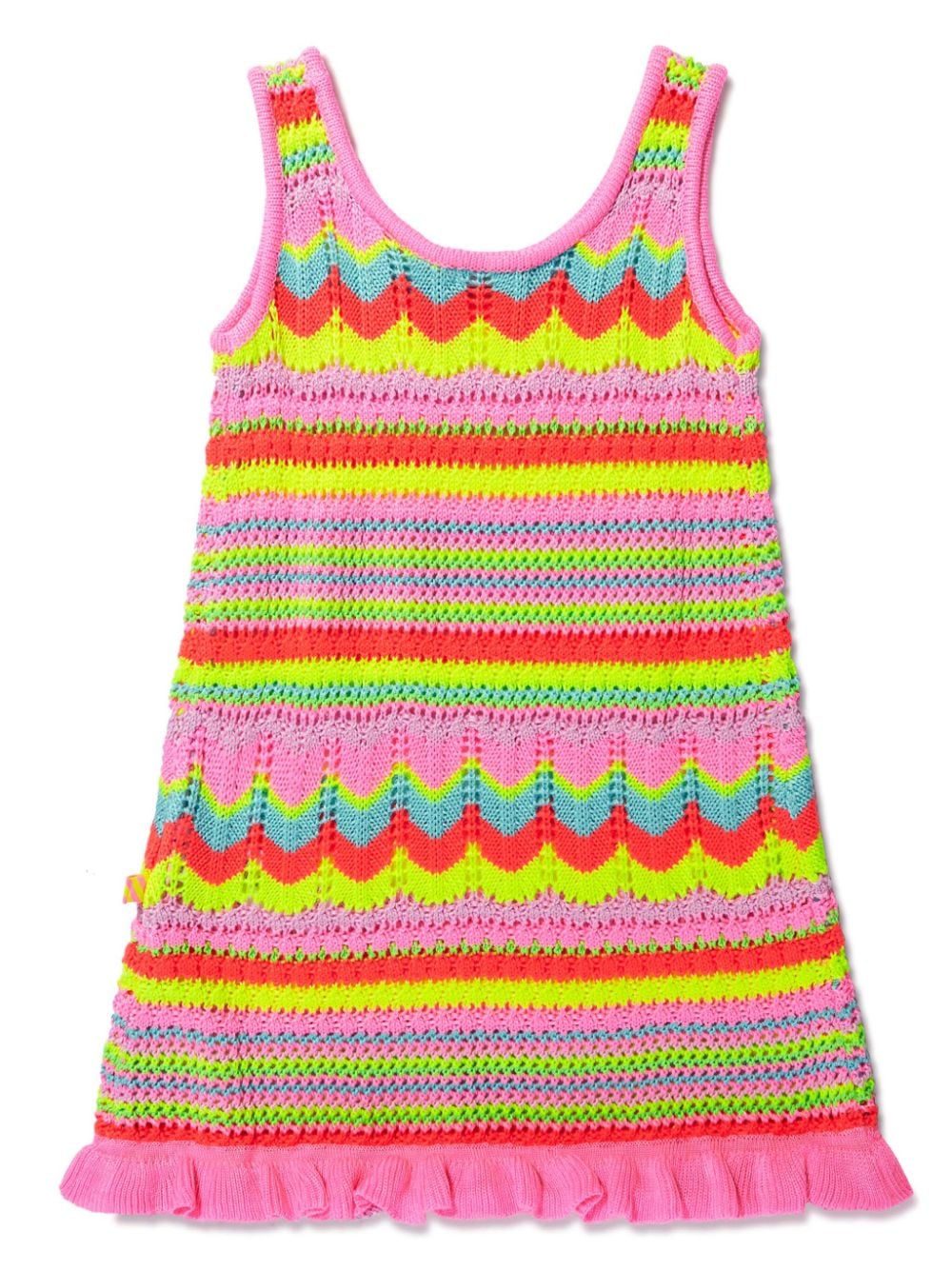 BILLIEBLUSH CROCHET-KNIT SLEEVELESS DRESS