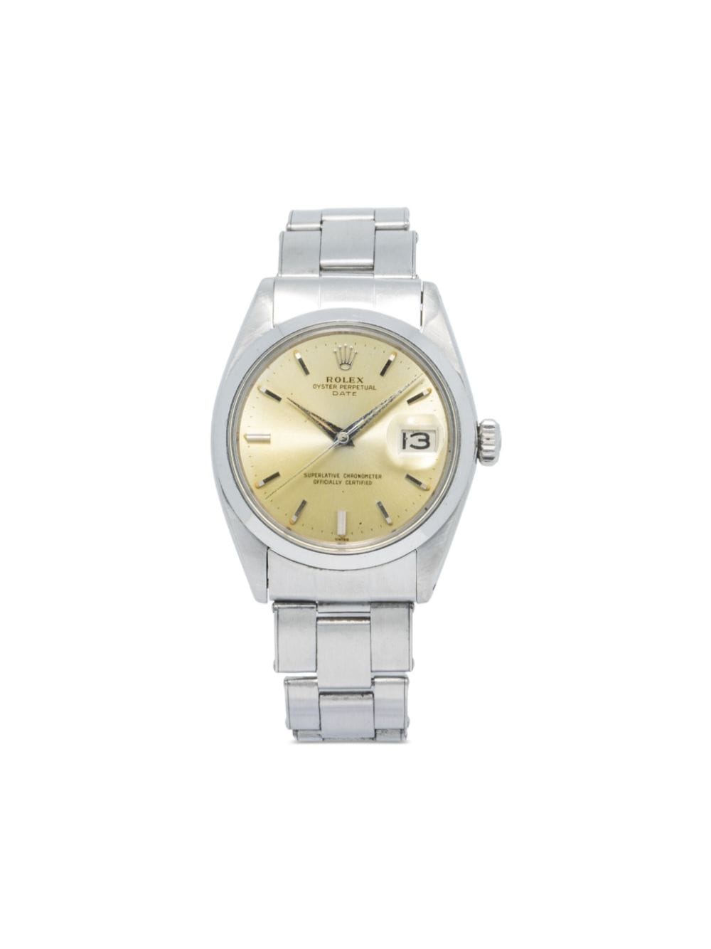 Pre-owned Rolex  Oyster Perpetual 34mm In 金色