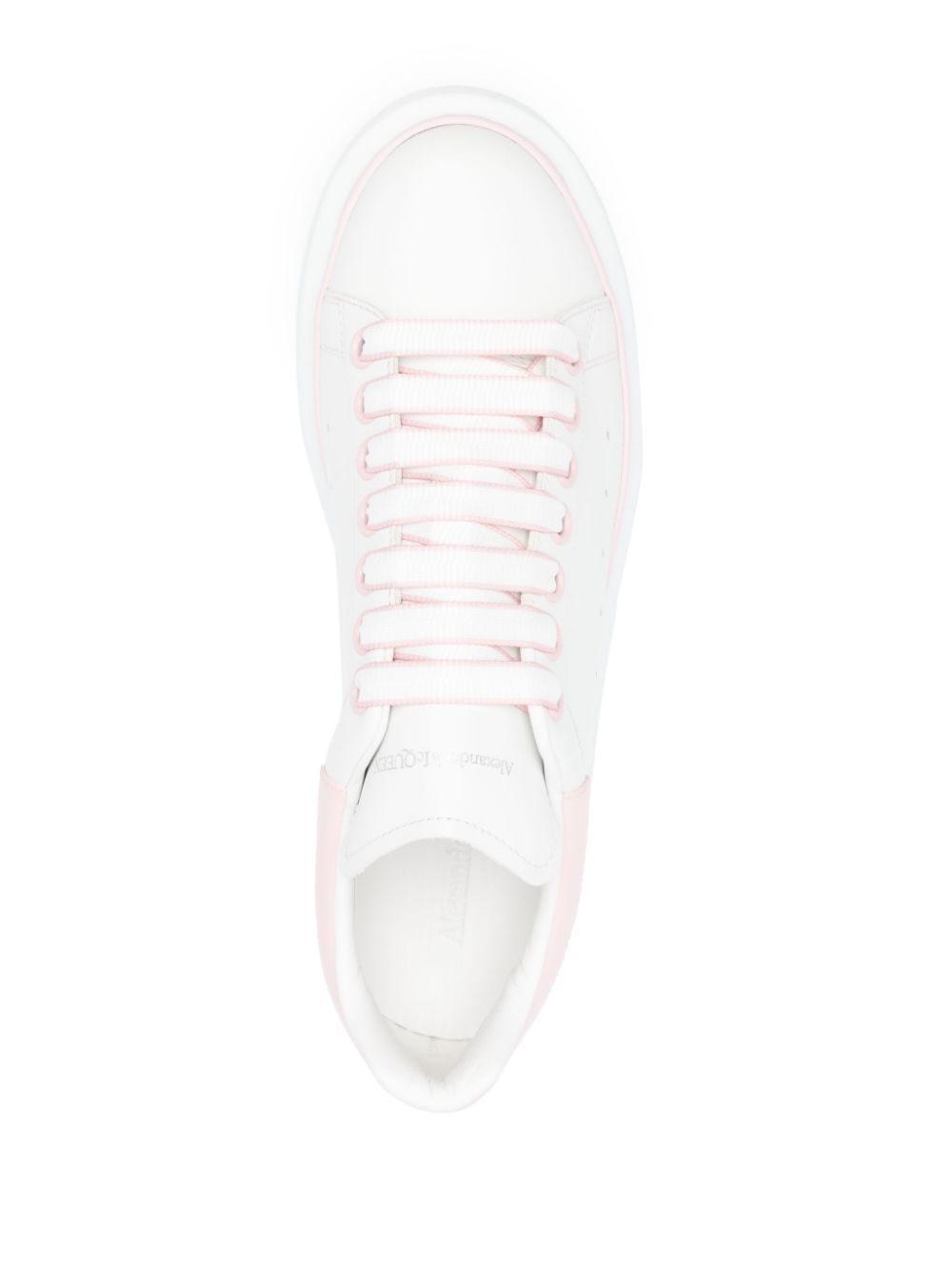 Alexander McQueen Oversized chunky leather sneakers Pink