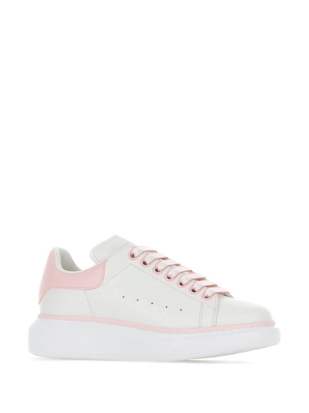 Alexander McQueen Oversized chunky leather sneakers Pink