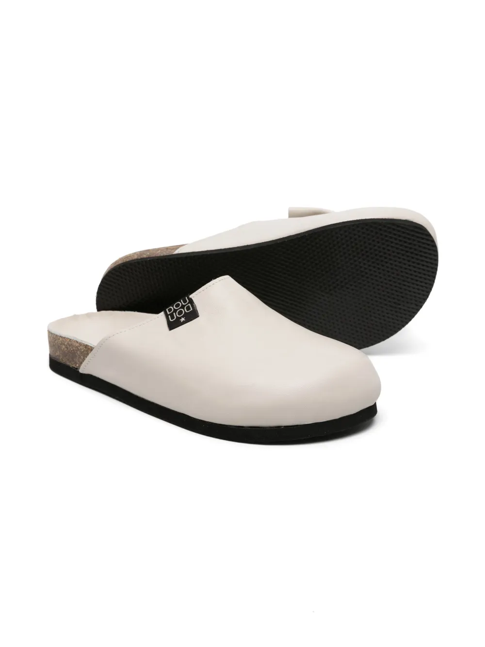 Shop Douuod Birky Suede Slippers In Neutrals