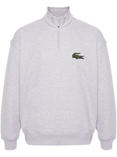 Lacoste Crocodile-patch half-zip sweatshirt