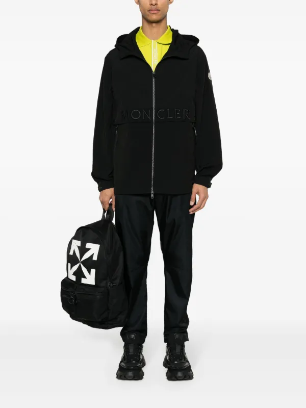 Moncler Joly logo-embroidered Hooded Jacket | Black | FARFETCH