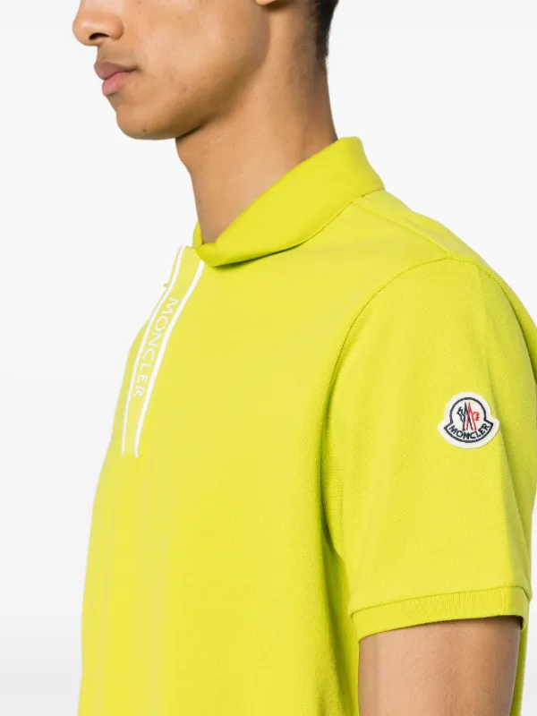 Moncler yellow polo shirt online