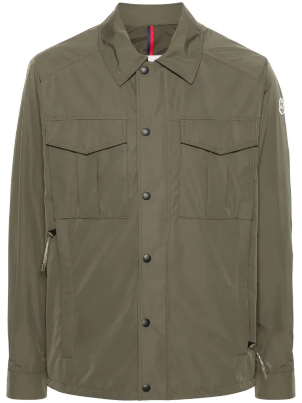 【MONCLER】Giacca camicia con cappuccio★フード付ジャケット Moncler Giacca-camicia Con Zip | Verde | FARFETCH IT