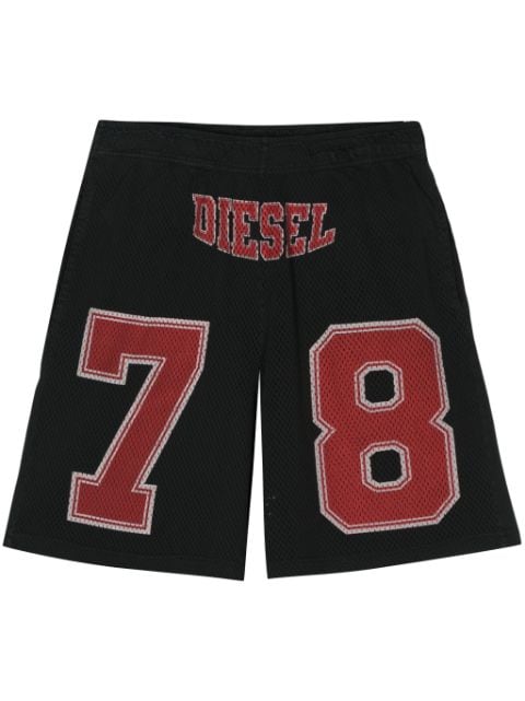 Diesel P-Tain logo-ptint track shorts
