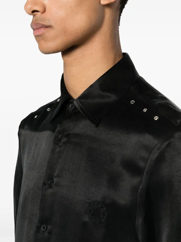 1017 ALYX 9SM eyelet-detail short-sleeve Shirt | Black