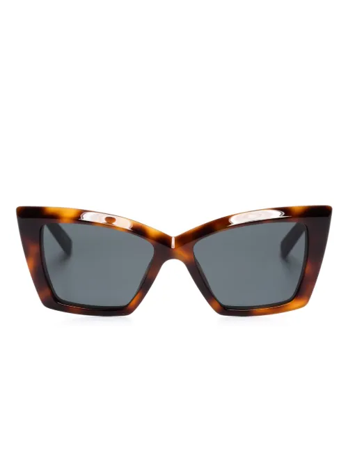 Lunettes de soleil à monture papillon - Saint Laurent Eyewear - Modalova