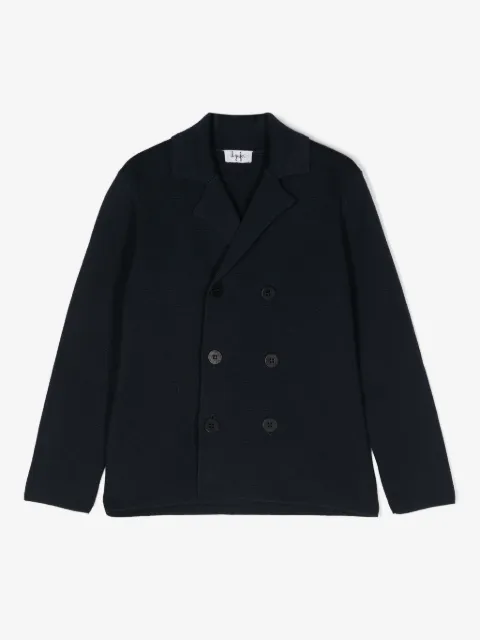 Il Gufo double-breasted knitted coat