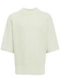 Homme Plissé Issey Miyake mock-neck chunky-knit T-shirt - Green