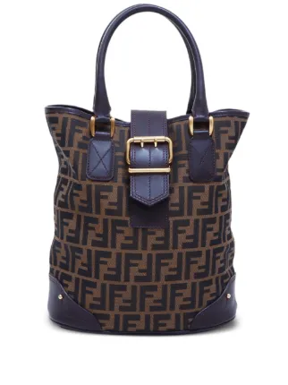 Fendi Pre Owned Zucca Bucket Bag Brown FARFETCH IE