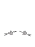 SHUSHU/TONG heart-motif stud earrings - Silver