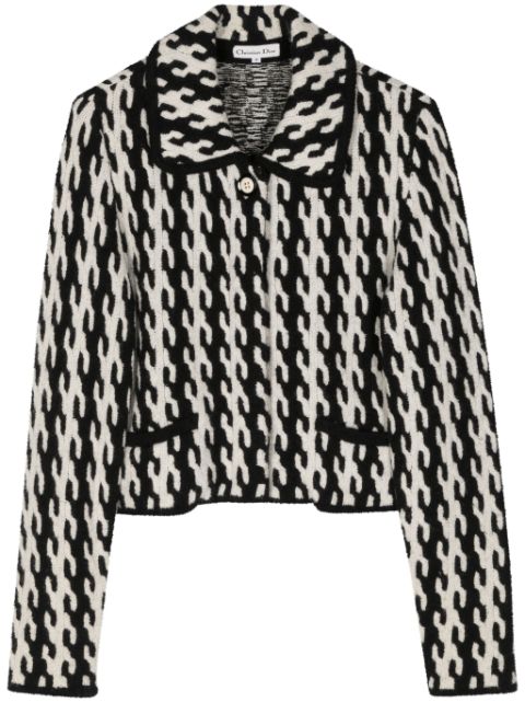 Christian Dior houndstooth wool jacket Women