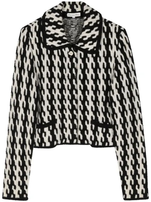 Veste à motif pied de poule - Christian Dior Pre-Owned - Modalova